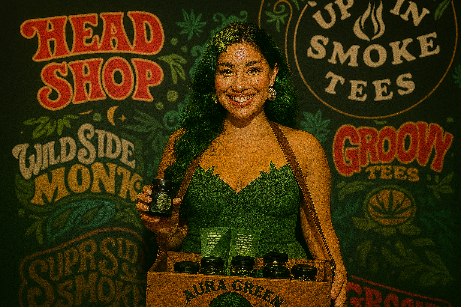 Aura Green Girls at Industry Event