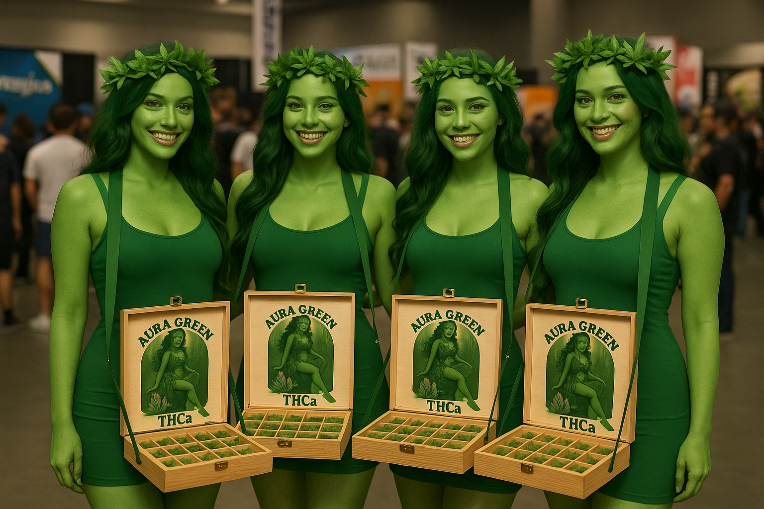 Aura Green Girls at Party Event